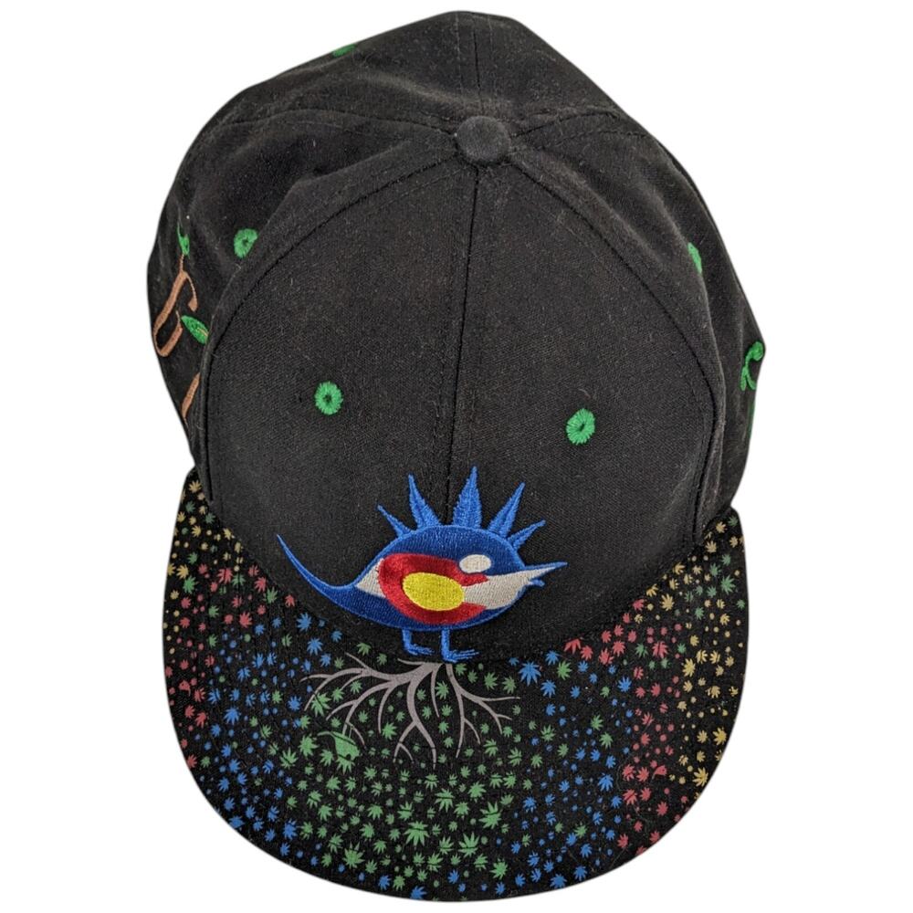 Grassroots California 7 5/8 Green Tree Leaf Medicinals Hat C Colorado Bird - Picture 3 of 12